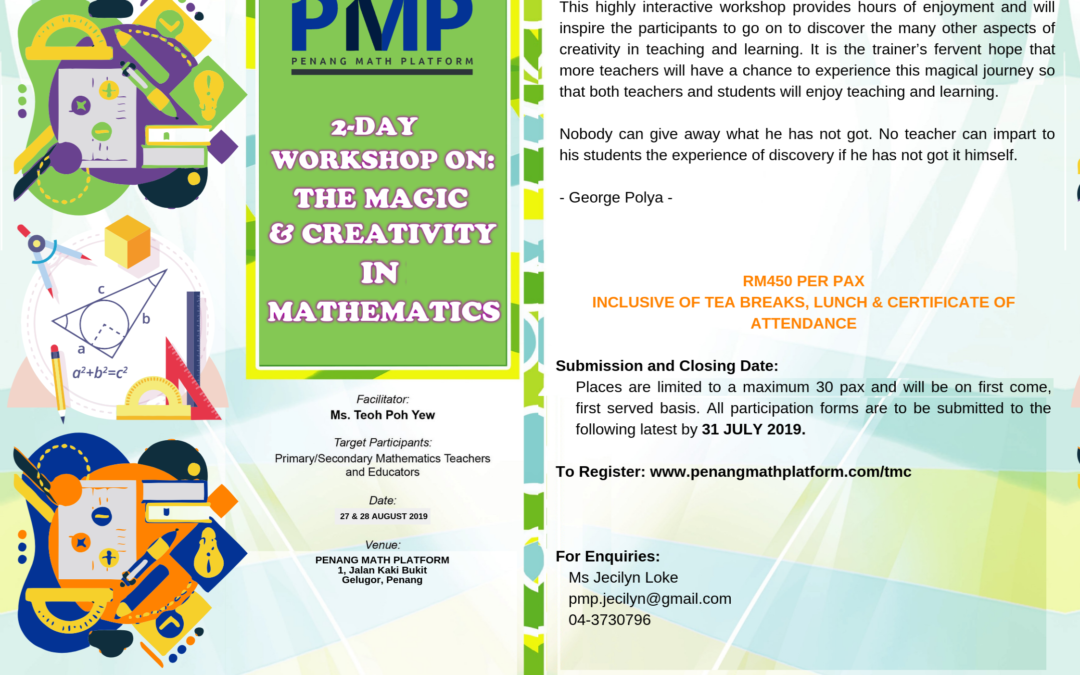 2-Day Workshop On: The Magic & Creativity In Mathematics