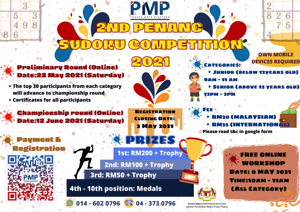 2nd Penang Sudoku Compettion 2021