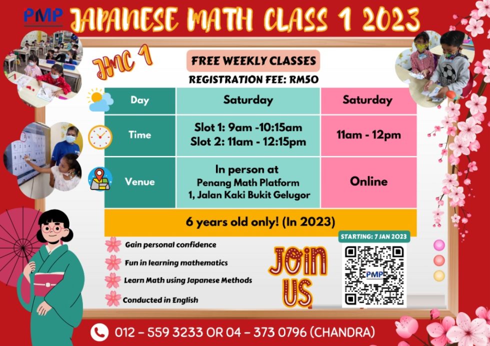 Japanese Math Class (JMC) 2023 | Penang Math Platform