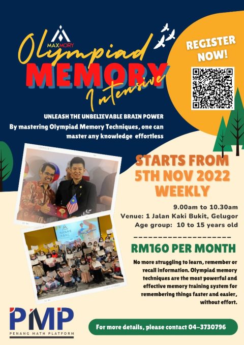 Olympiad Memory (Intensive) Class | Penang Math Platform