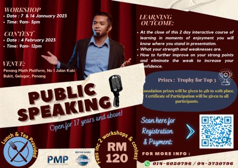 Public Speaking 2023 | Penang Math Platform